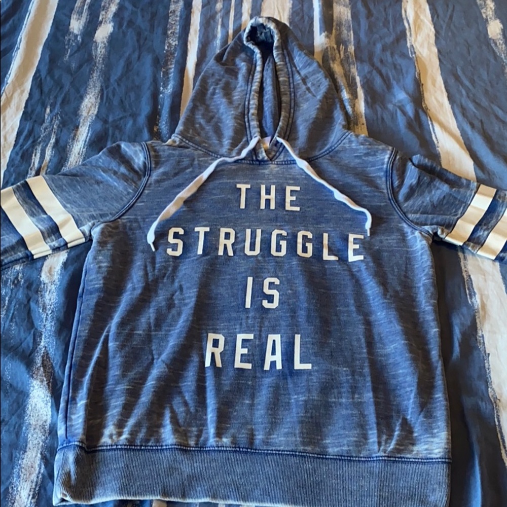 Baby blue hoodie